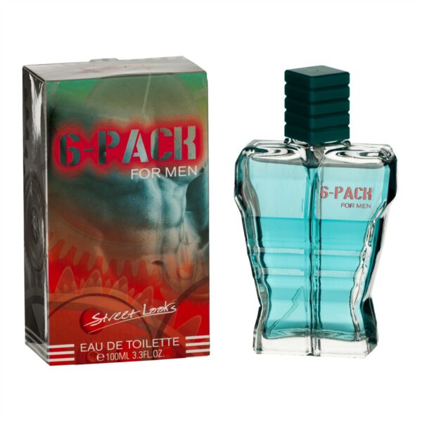 Eau de toilette homme 6 pack for men 100 ml