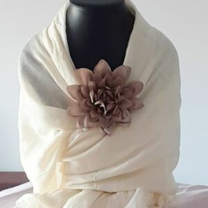 foulard femme blanc