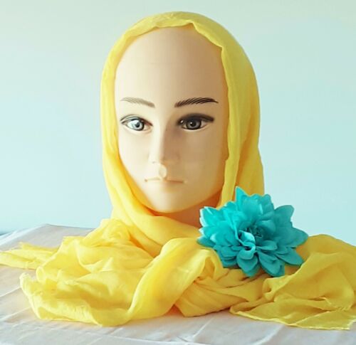 foulard femme jaune citron