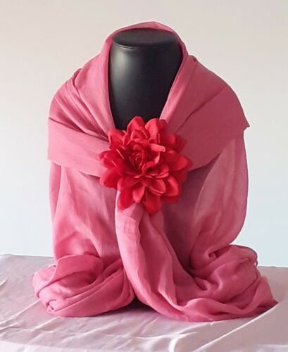 foulard femme vieux rose