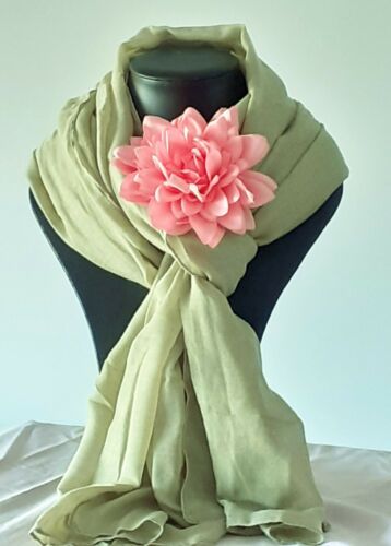foulard femme kaki
