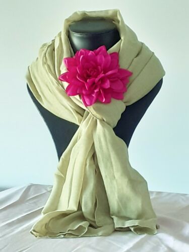 foulard femme kaki