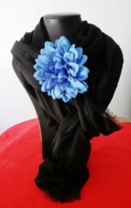 foulard femme noir