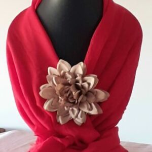 foulard femme rouge