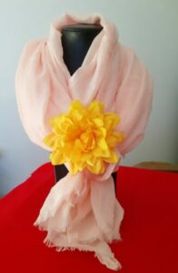 foulard femme saumon