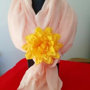 foulard femme saumon