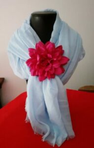 foulard femme lavande