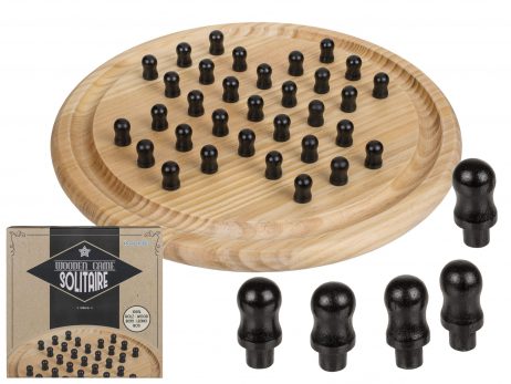 jeu solitaire en bois