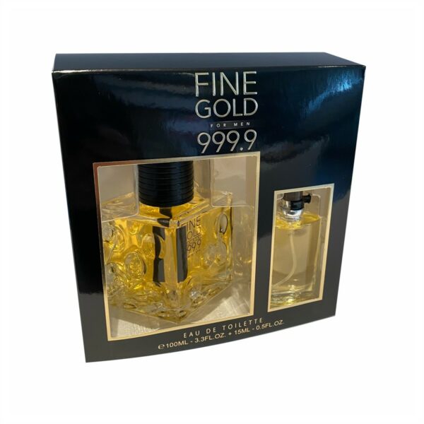 coffret eau de toilette homme Fine Gold 999.9