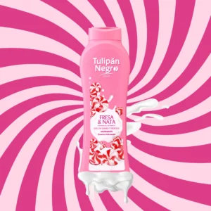 Gel douche fraise et crème