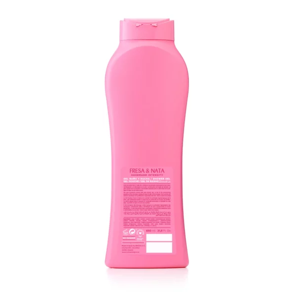 Gel douche fraise et crème