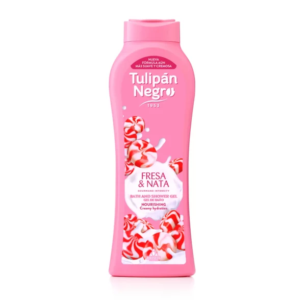 Gel douche fraise et crème