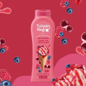 Gel douche yogourt fruits rouges