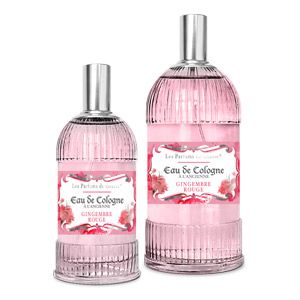 deux flacons eau de Cologne gingembre rouge