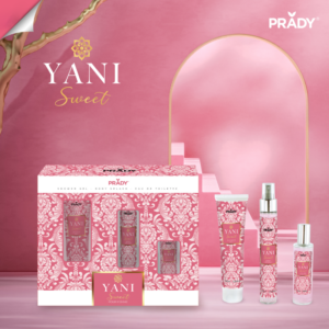 Coffret Yani Sweet avec Gel douche, Brume, et eau de toilette